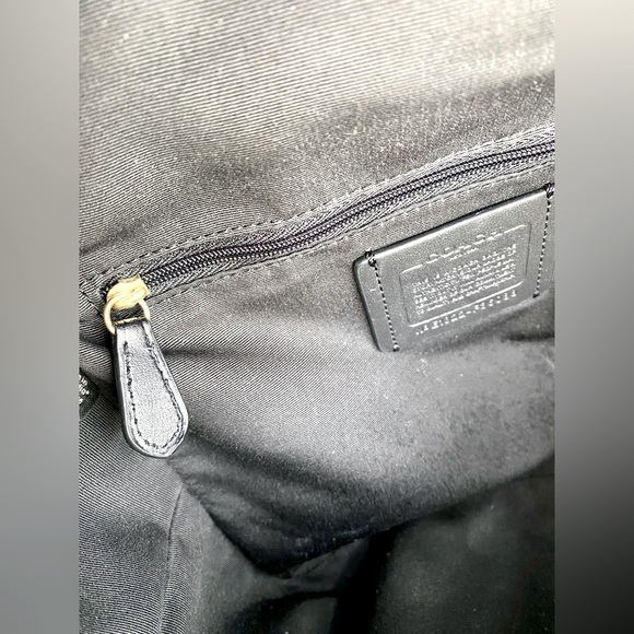 Coach Black Leather Backpack - Picture 5 of 5
